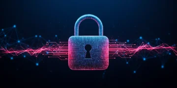 Cybersecurity Software Solutions: 5 Essential 2025 Updates Digital padlock representing advanced cybersecurity software solutions for data protection in 2025