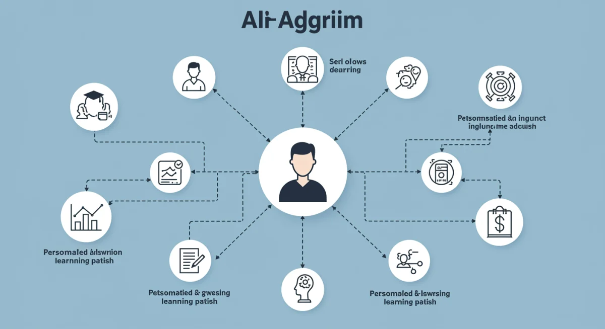 AI algorithm adapting to student learning paths and progress