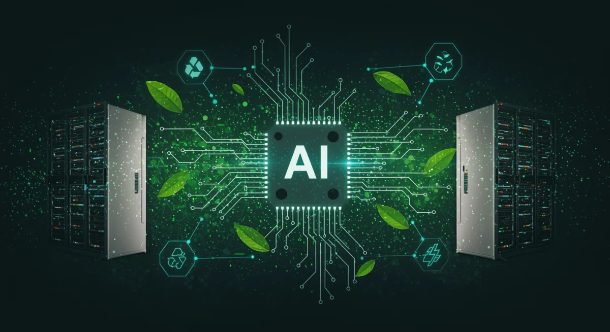 AI infrastructure integrating sustainable practices and energy efficiency