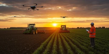 AI-powered precision farming revolutionizes agriculture with drones and smart tractors