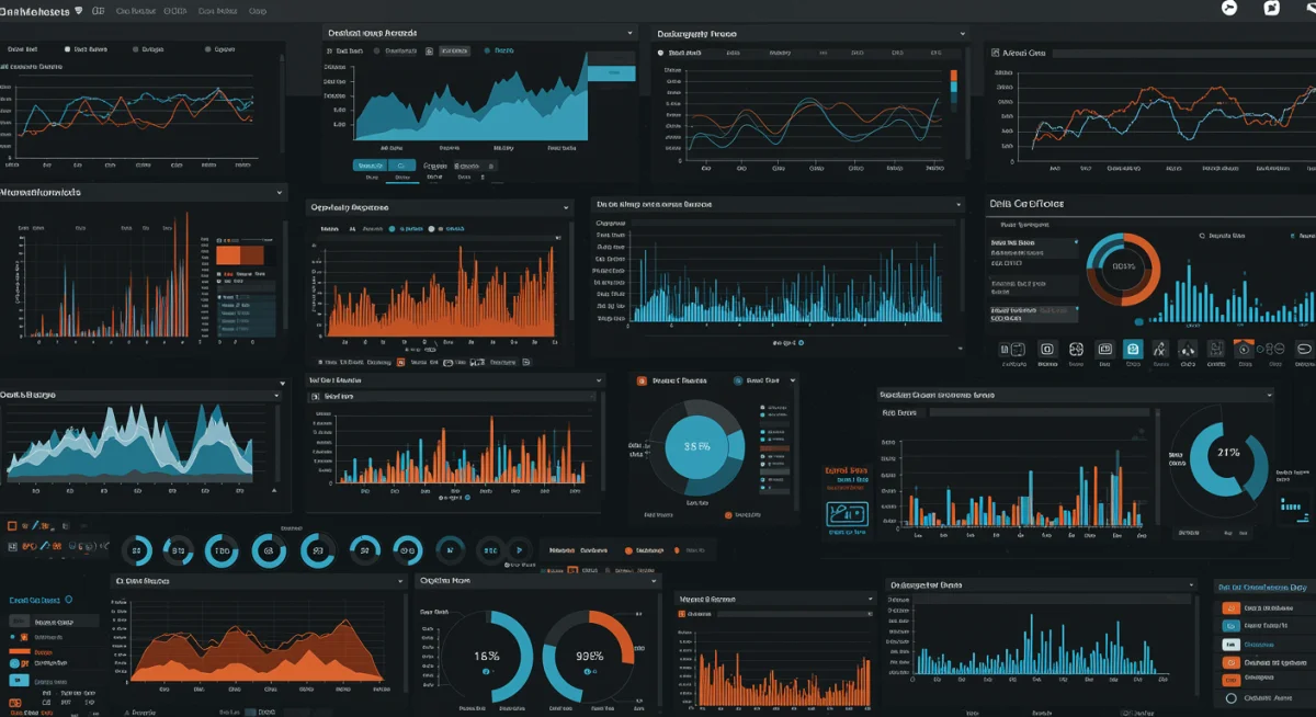 Cybersecurity dashboard with AI-powered threat detection, showing real-time data and anomaly identification.