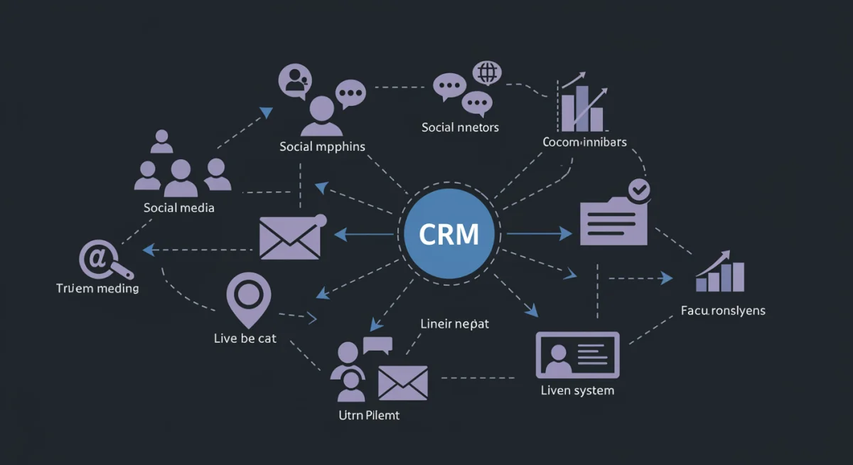 Integrated customer journey map with CRM system at its core