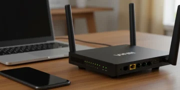 Modern VPN router enhancing home network security
