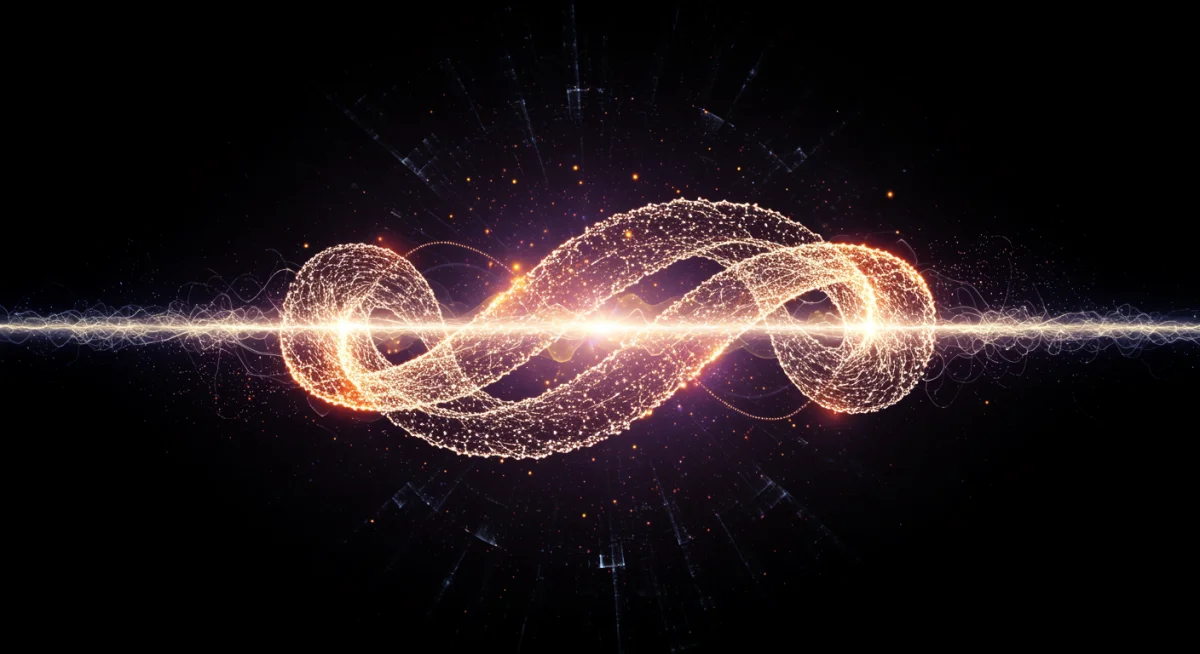 Quantum entanglement visualizes complex interdependencies in advanced algorithms.