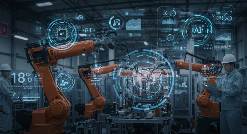Smart Manufacturing: 18% Cost Reduction with AI Automation by 2025
