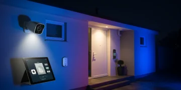 Cutting-edge smart home security system with integrated camera and smart lock