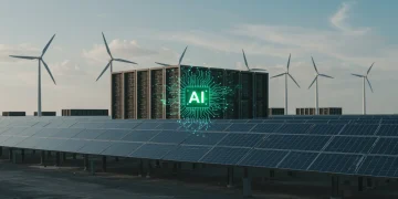 Sustainable AI data center powered by green energy in the US