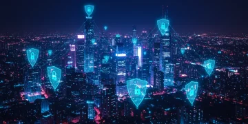 Advanced Cybersecurity: Protecting Future Tech in 2026 Advanced cybersecurity protecting future technology in a digital cityscape