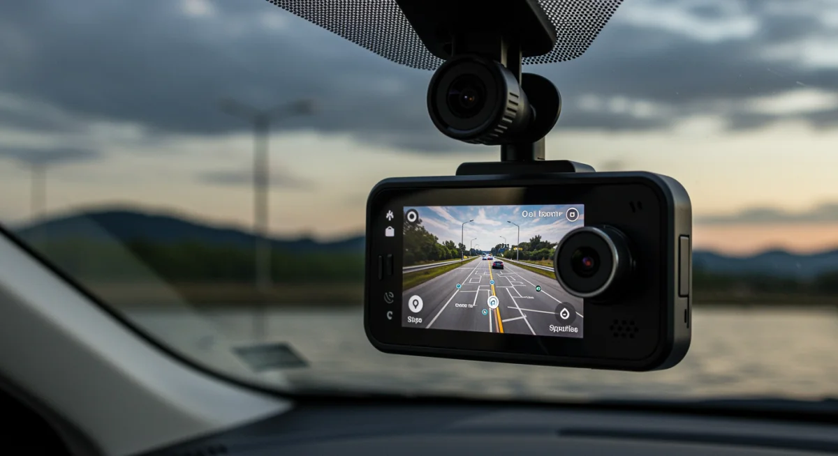 Advanced smart dash cam recording driving footage
