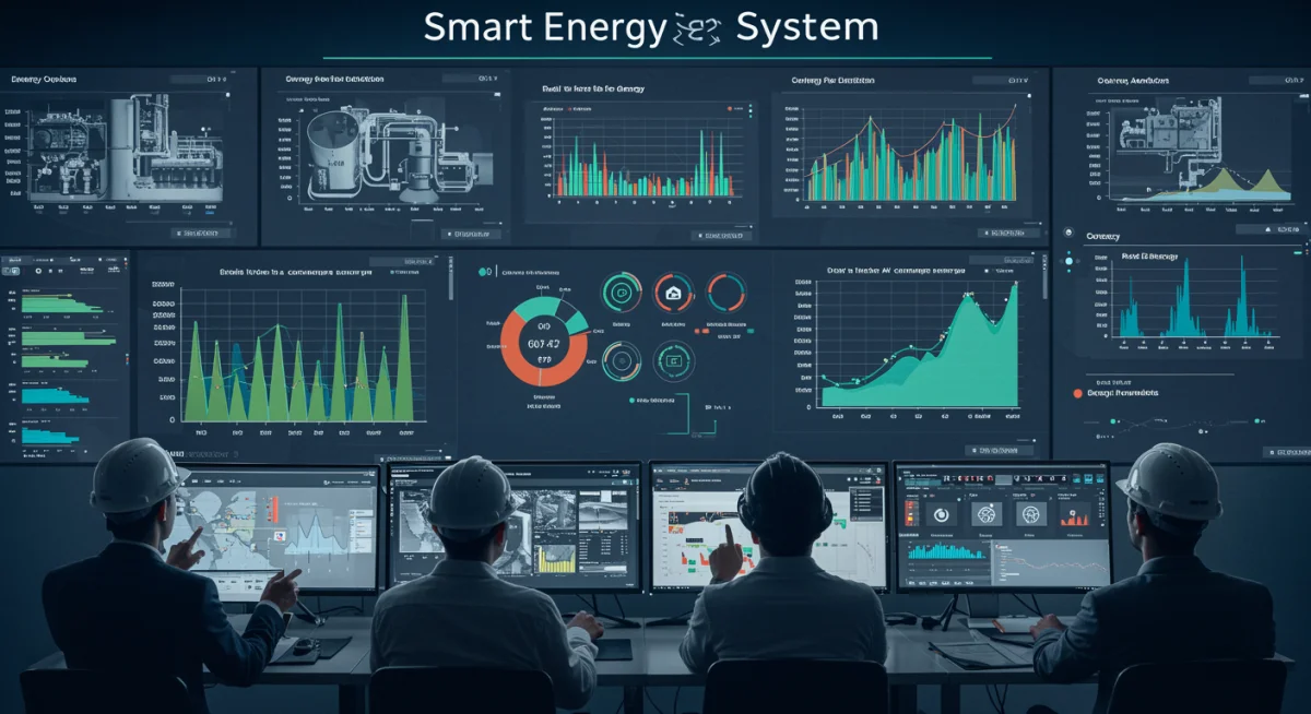 Real-time AI energy management dashboard in industrial setting