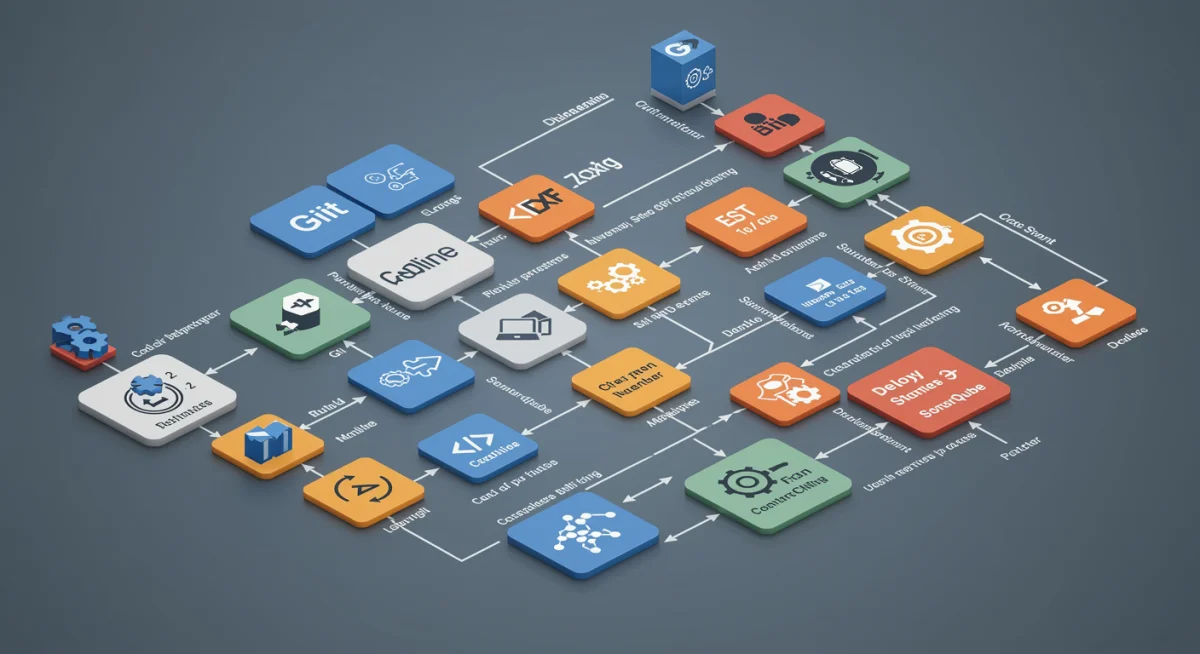 Automated CI/CD pipeline illustrating continuous integration and delivery