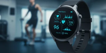 Smart Gadgets for Health & Wellness: 2026 Tracking Deep Dive Futuristic smart watch showing health data on a wrist