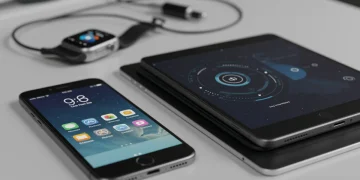 Collection of well-maintained modern gadgets demonstrating extended lifespan