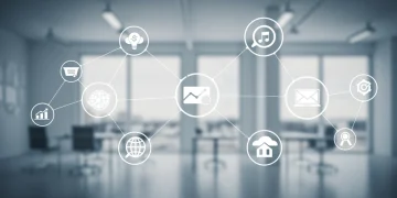 Seamless software integration with interconnected application icons