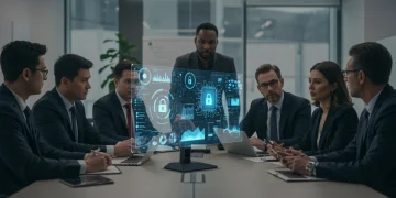 U.S. tech leaders strategizing AI cybersecurity implementation