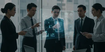 Business leaders analyzing new AI regulations in the US for 2026 compliance