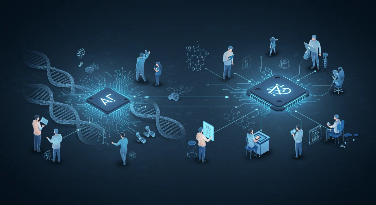 Personalized medicine driven by AI for tailored patient treatment plans.